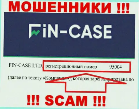 Регистрационный номер организации Fin Case - 95004