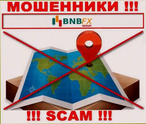 На сайте BNB FX напрочь отсутствует информация относительно юрисдикции указанной конторы