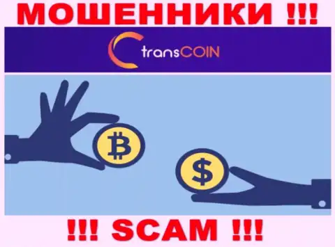 Имея дело с TransCoin, можете потерять все депозиты, так как их Криптообменник - надувательство
