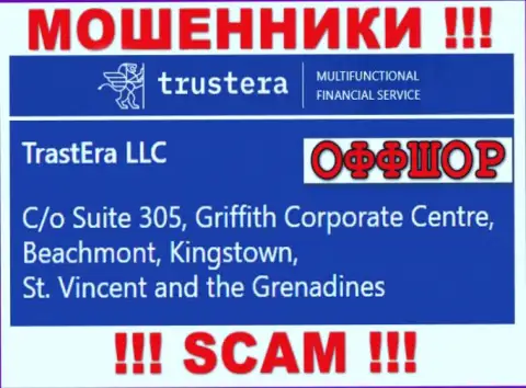 Suite 305, Griffith Corporate Centre, Beachmont, Kingstown, St. Vincent and the Grenadines - офшорный адрес разводил Trustera, представленный на их сайте, БУДЬТЕ БДИТЕЛЬНЫ !!!