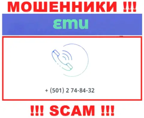 БУДЬТЕ ВЕСЬМА ВНИМАТЕЛЬНЫ !!! Неведомо с какого номера телефона могут звонить интернет-ворюги из организации EMU