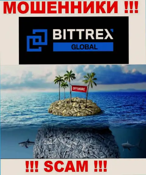 Бермудские острова - вот здесь, в офшорной зоне, зарегистрированы лохотронщики Global Bittrex Com