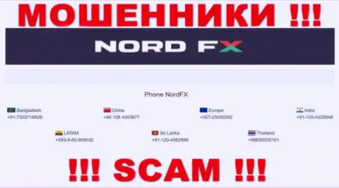 Не поднимайте телефон, когда звонят незнакомые, это могут оказаться интернет разводилы из компании Nord FX