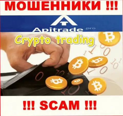 Весьма опасно верить АпиТрейд Про, предоставляющим услуги в области Crypto trading