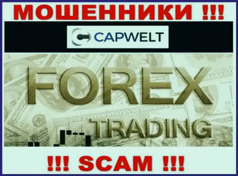 Forex - это вид деятельности мошеннической конторы Кап Велт