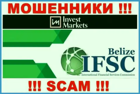 Invest Markets безнаказанно сливает средства наивных клиентов, ведь его прикрывает лохотронщик - International Financial Services Commission