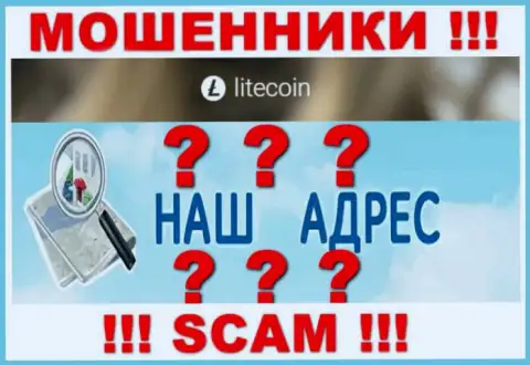 На информационном сервисе LiteCoin мошенники скрыли юридический адрес регистрации организации