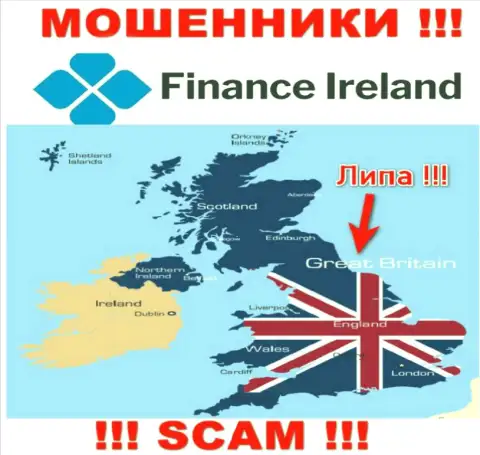 Мошенники Finance Ireland не показывают достоверную информацию относительно их юрисдикции