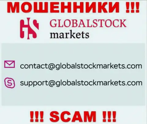 Установить контакт с интернет-мошенниками Global Stock Markets возможно по этому адресу электронного ящика (инфа была взята с их сайта)