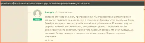 Комментарий реально существующего валютного трейдера организации Зинеера Ком, взятый с сайта gorodfinansov com
