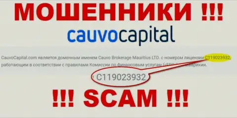 Лохотронщики Cauvo Capital нагло оставляют без денег клиентов, хотя и представляют свою лицензию на информационном портале