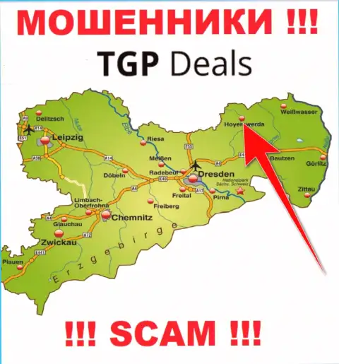 Офшорный адрес регистрации компании TGP Deals неправдив - махинаторы !!!